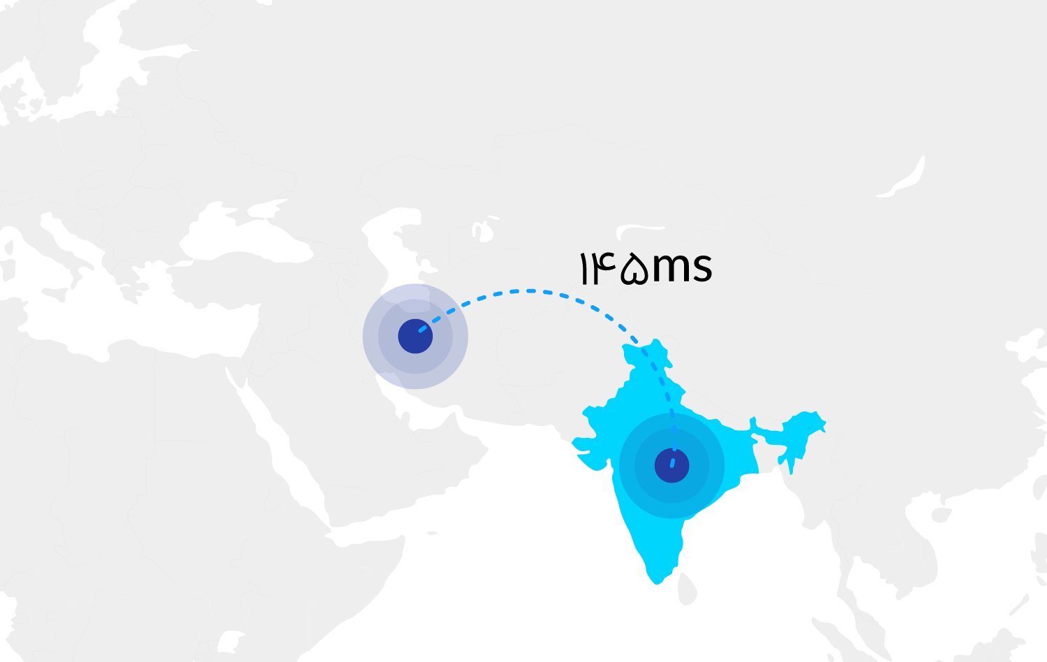 IPهند-سرور هند india servers map